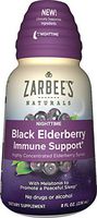 Zarbee's Naturals Nighttime Black Elderberry Immune Support Highly Concentrated Syrup with Melatonin, 8 oz Bottle