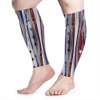 Calf Compression Sleeve Star Flag Calf Shin Supports Leg Compression Socks - Men Women