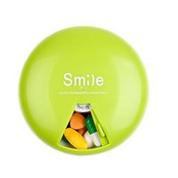 iYaYoo 7-Day Pill Organizer with 360 Degree Rotation,Green