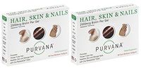 Purvana Hair, Skin & Nail (Biotin) Softgels (2PK of 30 Softgels)
