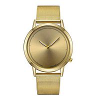 Fxbar,Mens Minimalist Milanese Mesh Band Business Wristwatch Quartz Analog Wrist Watch Dress Watch(F)