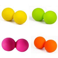 WINOMO Massage Peanut Ball Trigger Point Body Muscle Stress Relief for Myofascial Release (Bright Green)