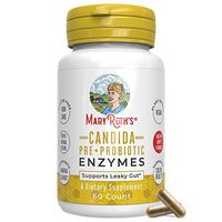 Candida Detox Cleanse (3-in-1) Enzymes + Probiotic + Prebiotic Vegan Support by MaryRuth's - Extra Strength - Supports Healthy Digestion - Yeast & Candida Overgrowth - Candidase - Non GMO - 60ct