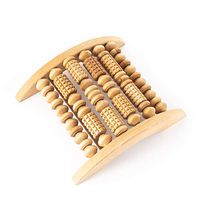 Tuuli Accessories Foot Massager Massage Tool for Feet Wooden Roller 11.5 x 10 inches
