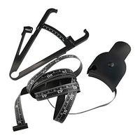ROSENICE Body Fat Tester Calipers Waist Arms Fat Measuring Tape with Fat Charts(Black)