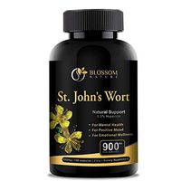 St.John's Wort 900mg Supplement-Natural Antidepressant for Mood Boost, Anxiety & Depression Support-Provides Extended Stress Relief-120 capsules, 450mg of St Johns Wort with 0.3% Hypericin per Capsule
