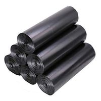 shlutesoy 15Pcs/1 Roll 60x80cm Kitchen Waste Trash Rubbish Pouch Garbage Bags Black