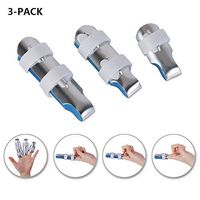 Vansun 3D Finger Splints Set | Enclose Finger Guard Sleeve, Twofaced Aluminum Fracture Clamp, Locking Straightener, Adjustable Fingerfix Clamp-for Fracture, Sprain, Mallet, Tendonitis Recovery