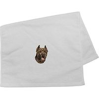 Cherrybrook Dog Breed Embroidered Anvil Hand Towel - White - Cane Corso