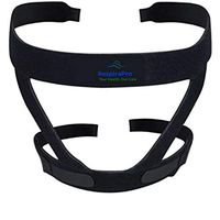 RespiraPro Two Black Replacement Straps for CPAP Headgear and Bonus Product Eye Mask - Compatible with ResMed & Respironics Fits Full Face & Nasal Apnea Mask *Headgear Only, No Mask and Clips Included