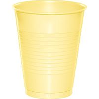 Club Pack of 240 Mimosa Yellow Disposable Plastic Drinking Party Tumbler Cups 16 oz.