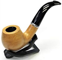 Eclipse Large 5" Yellow Wooden Tobacco Herb Smoking Pipe Bowl Set, PIP7043