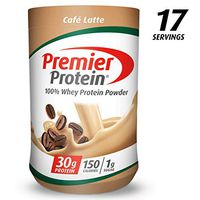 Premier Protein Whey Protein Powder, Cafe Latte, 17 Servings, 23.9 Ounce