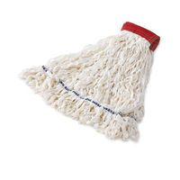 RCPT301 - Clean Room Mop Heads, Rayon, Looped-end, White, Large