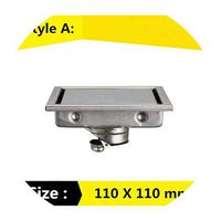Drains11Cm/15Cm Modern Stainless Steel Bathroom Tile Invisible Shower Square Floor Drain Cover Hair Shower Catcher Clean Strainer,Style A