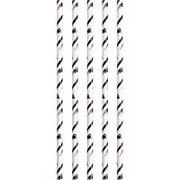 Creative Converting Officially Licensed NFL Paper Straws, 24-Count, New England Patriots
