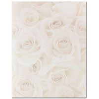 80 Blush Roses Letterhead Sheeets