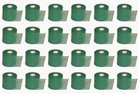 FAZ Sports PW Athletic Tape Foam Underwraps Pre-Wrap. Perfect as Base Layer Under Athletic Taping of Ankles, Wrists, Hands and Knees. 2 3/4" x 30 Yards (Green, 24 Pack)