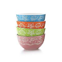 Bowl Bowl simple ceramic bowl household personality children bowl noodles fruit salad bowl breakfast porridge bowl small soup bowl creative tableware microwave oven and disinfection cabinet - 4 Hotel