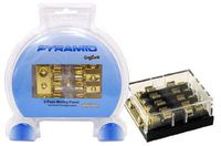 Pyramid RFP4 1 In/4 Out Dual Fuse Wiring Panel