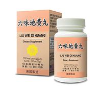 Liu Wei Di Huang Herbal Supplement Helps for Dizziness Sweating Ringing In The Ears Soreness In The Lower Back 350mg 100 Pills Made In USA
