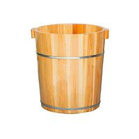 Foot tub , Solid Wood Foot Soaking Bucket, Foot Bucket, Natural Wood, Fir Thickened Footbath,Old Man Can Use