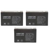 Universal Power Group 6V 12AH F2 Replacement SLA Battery RBC52 Tripp lite - 3 Pack