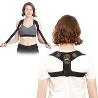 Pampfort Posture Corrector for Men and Women, Unique Armpit Comfort and Wider Adjustable Range Design, Long Wearing Without a Tightly Feeling, Under Clothes Posture Brace for Pain Relief (Large)