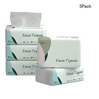4 Layers Facial Tissue Thickening Unscented 80 Sheets Soft Dry Printed Baby Paper Towels Natural Toilet Paper Table Kitchen Household Tissue for All Type of Skin (5 Pcs)
