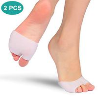 Forefoot Pads Metatarsal Cushions Support, Ball of Foot pads Half Toe Pain Relief Stretchy Sleeve for Calluses, Rub, Blisters, Women Men Hiking, Jogging, Walking, Yoga