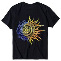 Short Sleeve Tee Blouse for Women,Amiley Womens Printed O-Neck Black Summer Comfy Short Sleeve T Shirts Blouses Tops