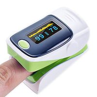 Gylfeeling6 Oximeter Fingertip Oximeter Blood Oxygen Saturation Monitor with Silicon Cover, Batteries & Lanyard Suitable for Elderly Fitness oximeter Finger (Color : C)