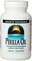 Source Naturals Perilla Oil 1000 mg Source of Plant-Based Omega-3 Fatty Acids - 60 Softgels