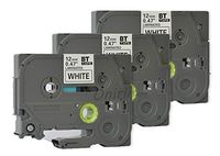 3PK Onirii Compatible for Brother p Touch Label Maker Tape TZ231 TZe231 Black on White 12MM Wide x26.2ft Length 0.47 1/2 Inch