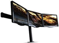 MonMount LCD-2230B Triple LCD Monitor Desk Arm Mount with Curved Design