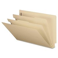Smead End Tab Classification File Folder, 2 Dividers, 2" Expansion, Legal Size, Manila, 10 per Box (29835)