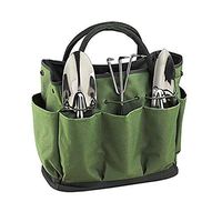 Meidexian888 Multi-function Gardening Tote bag,Gardening Tote Bag With Pockets For Tools Green (Green)