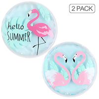 NEWGO®Ice Pack for Injuries Kids Gel Ice Pack Hot Cold Pack for Children Fever, Injuries, Bruises, Bump or Wisdom Teeth (4.3" x 4.3") - 2 Pack