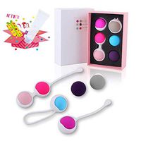 Kegel Balls for Tightening – 6 Kegal Exercise Weights Exercise kit for Beginners to Advanced for improving Bladder Control and Tightening Pelvic Floor Muscles, Silicone Ben Wa Keigal Ball for Women