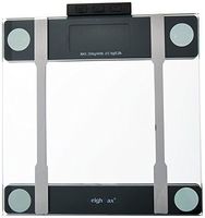 Weighmax BF440 Modern Tempered Glass Digital Bathroom Body Fat Scale, 440 lb