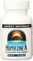 Source Naturals Huperzine A 200mcg (Huperzia Serrata) Herbal Supplement - Powerful Nootropic - 120 Tablets