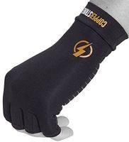 Copper Infused Compression Fingerless Arthritis Gloves Help Relieve Pain in Your Fingers Hand and Wrist | Improve Mobility and Circulation and Resume Normal Activities | by Copperstrike – 1 Pair Large
