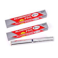 Aluminum Foil Roll Set of 2- Heavy Duty Thick Household Food Safe Foil Wrap 12 Inch - Best Kitchen Paper Wraps & Baking Need (200 Square Feet)