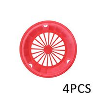 4pcs Hard Plastic Paper Plate Holders Picnic Barbecue Parties Camping Tableware