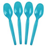 Frozen Dessert Supplies Super Dessert Blue Disposable Plastic Spoons, Durable and Sturdy Party Spoons Great For Ice Cream & So Much More! Fast Shipping! 25 Count