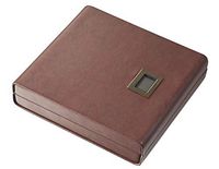 Visol Madrid Brown Leather Travel Cigar Humidor