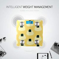 Bluetooth Scale for Weight Cartoon Delicious Pack Cute Rice Ball Bath Scale Body Fat Body Fat Composition Monitor Analyzer with Smartphone App for Body Management-396 Lbs