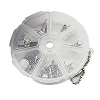 ROSENICE 7 Days Pill Box Organizer for Medicine Travel Pill Case Container Round Shaped (Transparent)