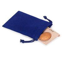 Wonderful 2"x2.5" Jewelry Pouches Velour Velvet Gift Bags (Royal Blue)