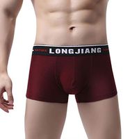 Calzoncillos para hombres, calzoncillos de hombre Mldie Calzoncillos de algodón Elástico Estuche abierto y largo con mosca abierto